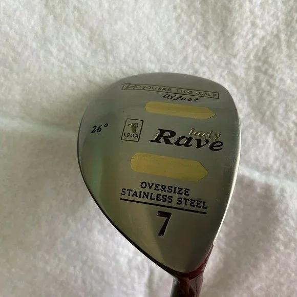 Square Two Lady Rave Oversize Mid Profile Stainless Driver Set 1 3 5 7 RH Ladies - Picture 6 of 12